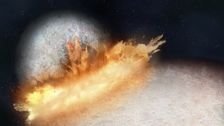 Plutón adquirió un «corazón» tras colisionar con un cuerpo planetario