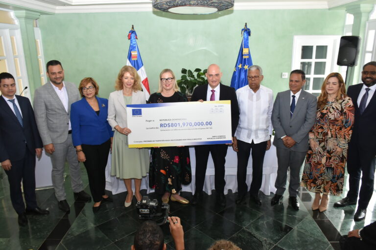 Nuevo programa de apoyo presupuestario de RD 800 millones de la Unión Europea impulsará una economía más verde e inclusiva en RD