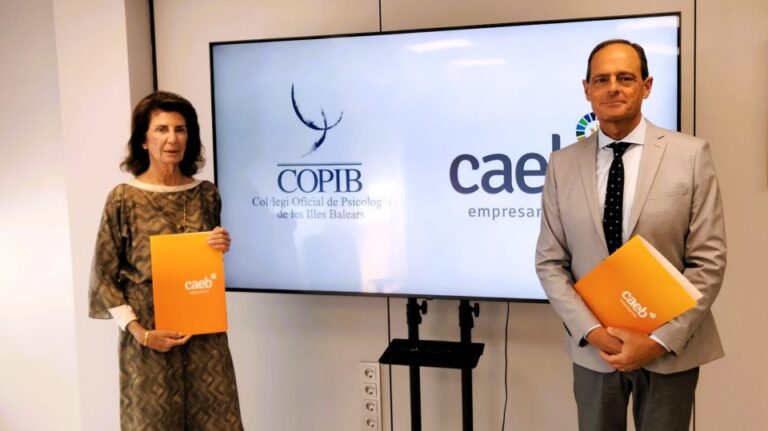 Los psicólogos de Baleares y la CAEB se unen para conseguir bienestar emocional en el trabajo