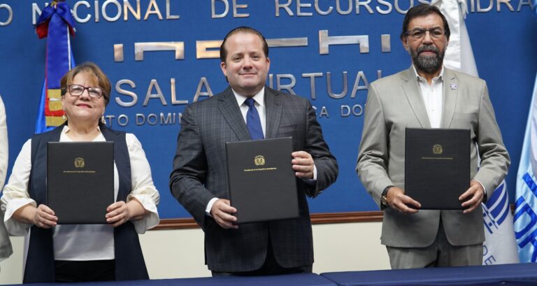 Minpre, Indomet e Indrhi firman convenio para desarrollar Sistema de Gestión de Datos Hidrológicos y Meteoclimáticos