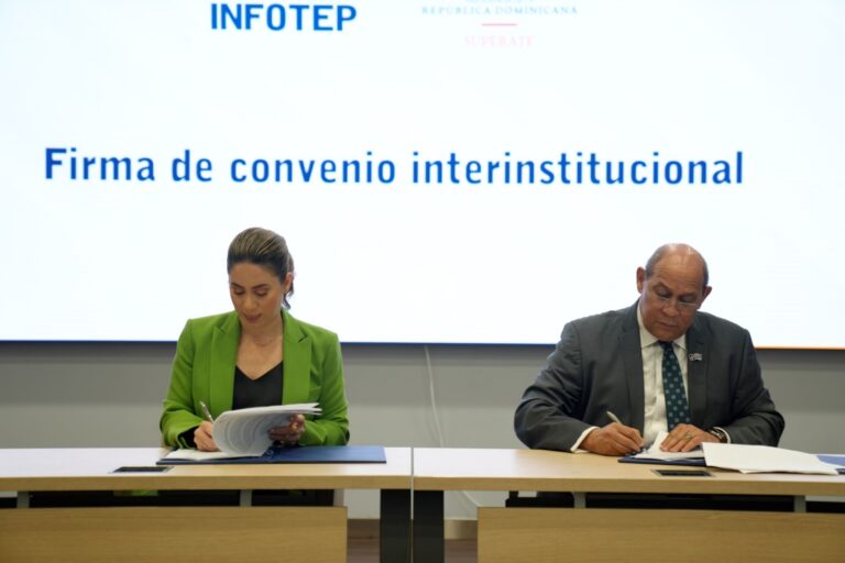 INFOTEP y Supérate se unen para capacitar a 80.000 dominicanos anualmente