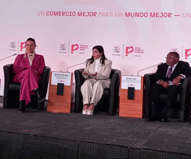 Biviana Riveiro destaca la importancia de las políticas de acceso a mercados en el Foro Público de la OMC 2024