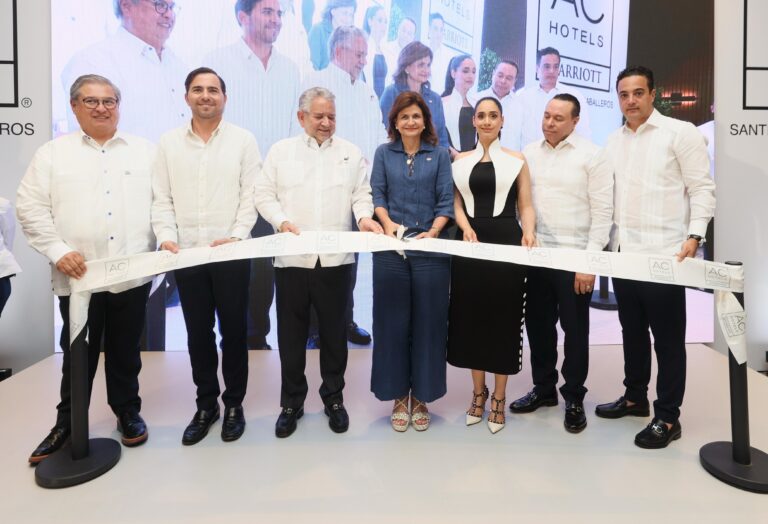 Vicepresidenta Raquel Peña encabeza apertura del AC Hotel Marriott Santiago, nuevo impulso al turismo y la economía de Santiago