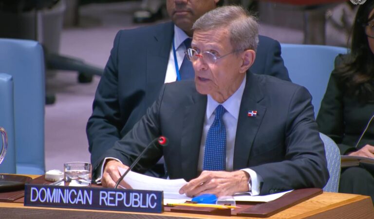 Canciller Roberto Álvarez expresa al Consejo de Seguridad de la ONU apoyo de República Dominicana a transformación de la MSS en Haití en una misión híbrida