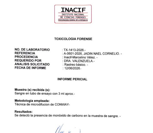 Inacif determina que madre e hijo hallados muertos en Piantini fallecieron por intoxicación con monóxido de carbono
