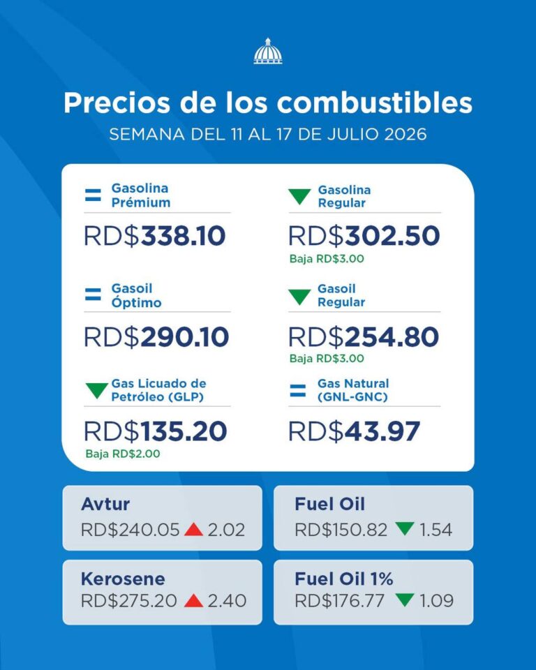 Gobierno baja el GLP y los combustibles regulares