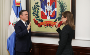 Vicepresidenta Raquel Peña juramenta a Jean Luis Rodríguez como nuevo ministro de Vivienda