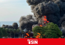 Reportan incendio en la avenida George Washington