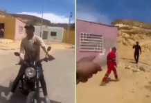 El VIDEO que sacudió a Paraguaná: vecinos se enfrentaron a piedras contra funcionarios de la PNB