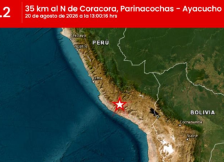 Sismo de magnitud 7,2 se registra en Perú