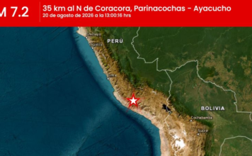 Sismo de magnitud 7,2 se registra en Perú