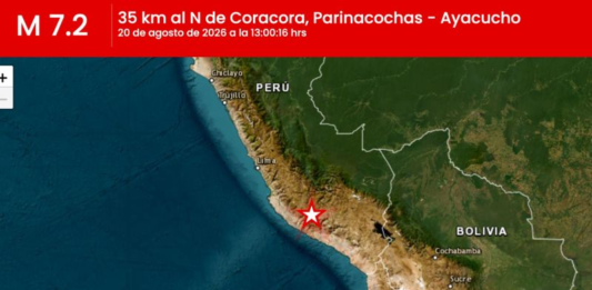 Sismo de magnitud 7,2 se registra en Perú