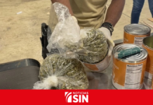 Incautan en el AILA ocho paquetes y latas llenas de marihuana