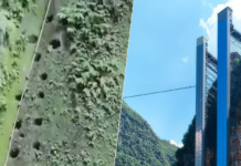 China ha construido un “autobús escolar” vertical: un ascensor de 288 metros para niños que antes escalaban hasta clase