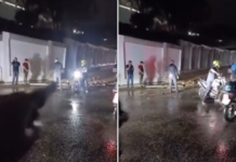 VIDEO: una mujer y su hijo desaparecieron al caer en una alcantarilla durante las lluvias en Caracas