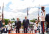 Presidente Abinader recibe en el Palacio Nacional al presidente de Honduras, Nasry Asfura Zablah