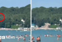 Al menos 7 muertos y 40 heridos por el impacto de un dron ucraniano en una playa llena de bañistas en el mar Negro, según las autoridades rusas