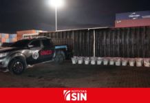 Ocupan 303 paquetes de presunta cocaína ocultos en el piso de un contenedor en Caucedo