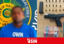 PN recibe detenido por la Fuerza de Tarea Conjunta por porte ilegal de arma de fuego y motocicletas de alto cilindraje en Barahona
