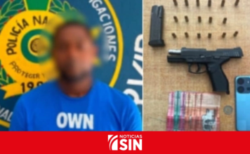 PN recibe detenido por la Fuerza de Tarea Conjunta por porte ilegal de arma de fuego y motocicletas de alto cilindraje en Barahona