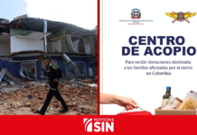 Gobierno dominicano habilita centro de acopio en apoyo a Colombia tras terremoto