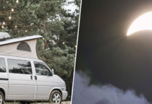 Un camping de Burgos ya está a reventar, así que algunas camper han tomado una alternativa: ver el eclipse "ilegalmente"
