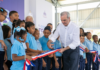 En atención a fortalecer el deporte y la formación integral de estudiantes, presidente Abinader inaugura techado en politécnico de San Juan