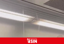Filtración de agua sorprende a pasajeros dentro de un vagón de la Línea 2