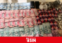 Apresan a dos personas con más de 180 gramos de sustancias narcóticas, dinero en efectivo y una balanza