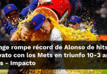 Benge rompe récord de Alonso de hits de novato con los Mets en triunfo 10-3 ante Filis