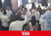 David enciende la convención del PRM a su llegada