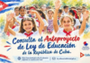 Convoca el Ministerio de Educación a consulta pública del anteproyecto de Ley de Educación