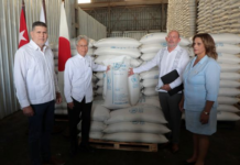 Cuba recibe 425 toneladas de arroz donadas por Japón