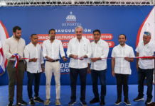 Presidente Luis Abinader inaugura techados del polideportivo del Club Los Restauradores y del Instituto Tecnológico Fabio Amable Mota en Los Minas Sur