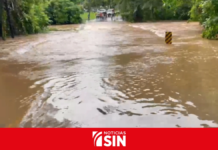 Lluvias desbordan ríos y dejan varias comunidades incomunicadas en Monte Plata