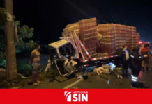 Dos muertos y seis heridos en accidente de tránsito en la carretera Nagua-San Francisco de Macorís