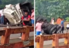 Camión se vuelca en la autopista Duarte (video)