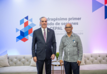 Presidente Luis Abinader aborda con secretario general de la OEA plan de acción para Haití y situación de la democracia en la región