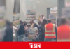 Residentes de Santo Domingo Norte protestan por apagones y altas facturas eléctricas