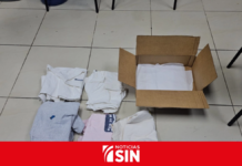 Ocupan ropa impregnada de presunta cocaína en empresa de envíos
